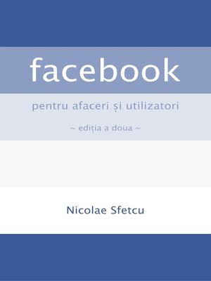 cover image of Facebook pentru afaceri şi utilizatori